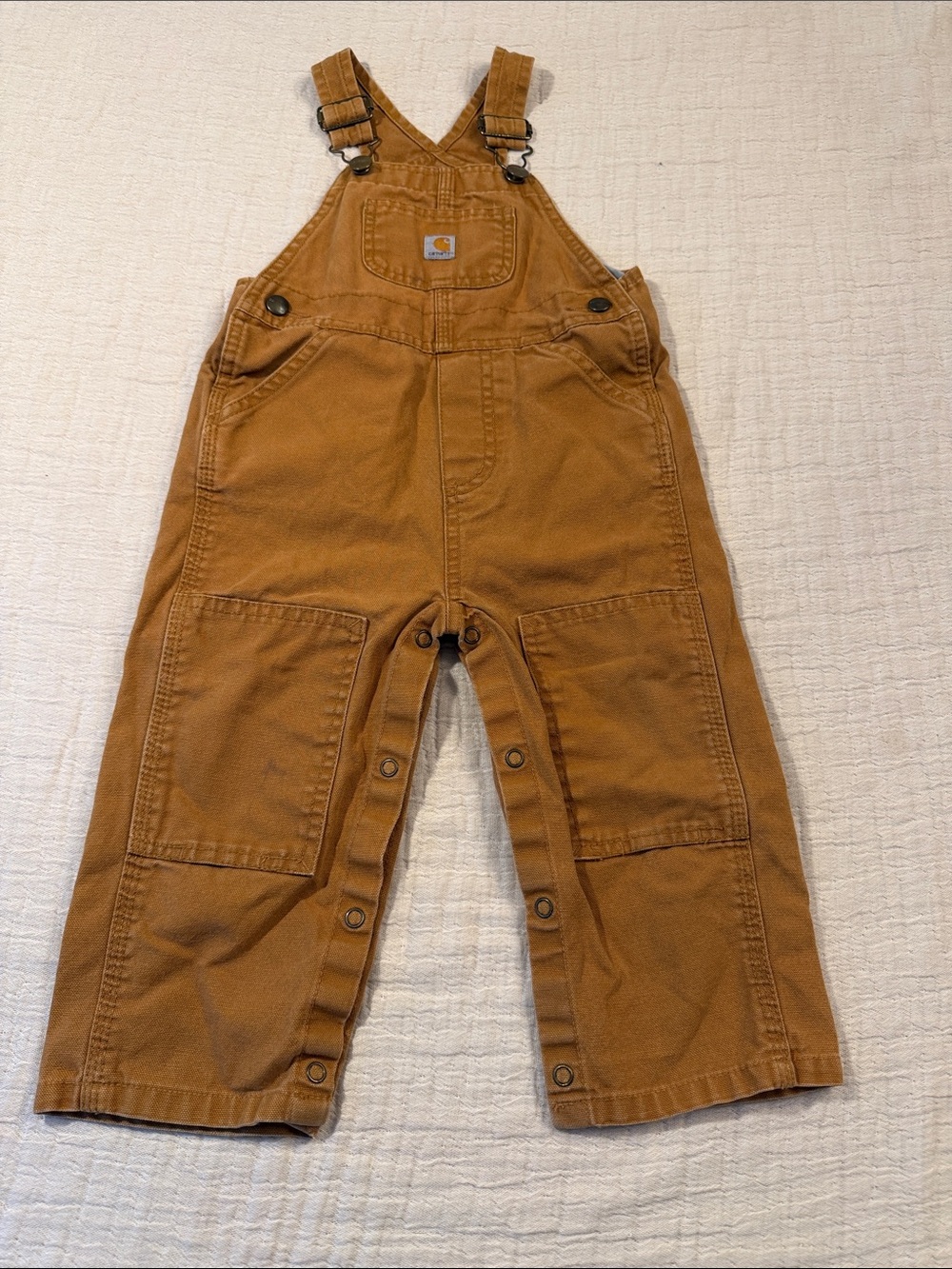 Carhartt Toddler Canvas Overalls, sz 24 months